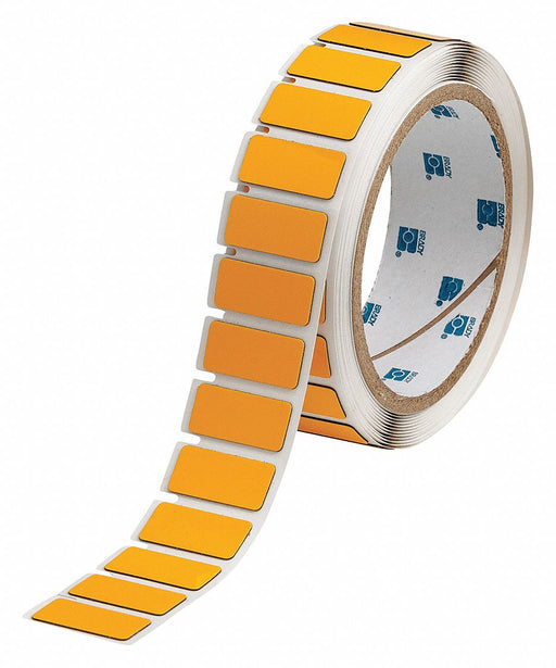 Pre-Cut Label Stock Roll Yellow Gloss