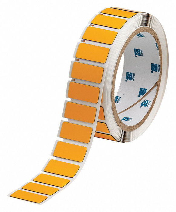 Pre-Cut Label Stock Roll Yellow Gloss