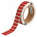 Pre-Cut Label Stock Roll Red Gloss