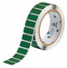 Pre-Cut Label Stock Roll Green Gloss