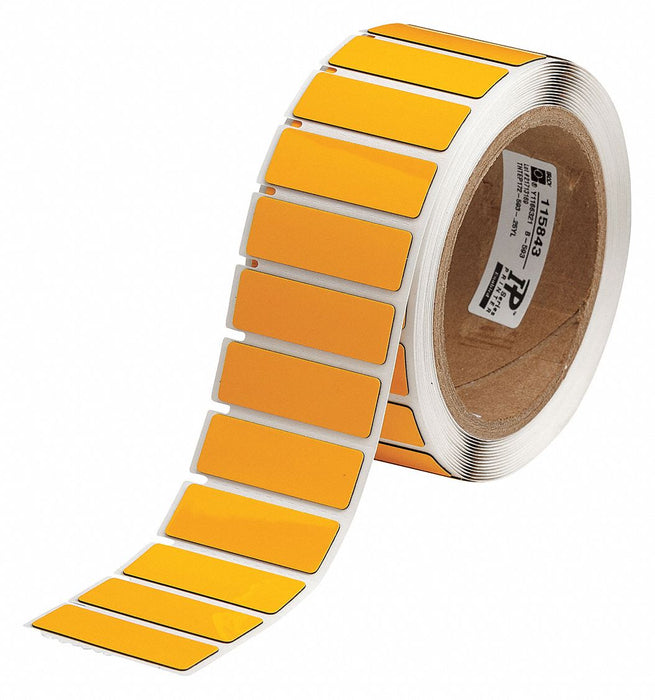 Pre-Cut Label Stock Roll Yellow Gloss