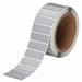 Pre-Cut Label Stock Roll Silver Gloss