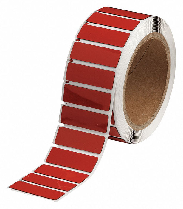 Pre-Cut Label Stock Roll Red Gloss