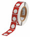Pre-Cut Label Stock Roll Red Gloss