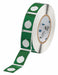 Pre-Cut Label Stock Roll Green Gloss
