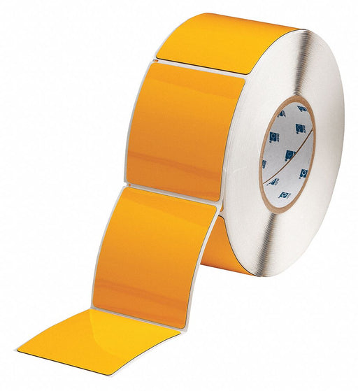 Pre-Cut Label Stock Roll Yellow Gloss