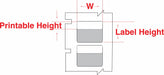 Wraparound Label White Vinyl 1/2 in W