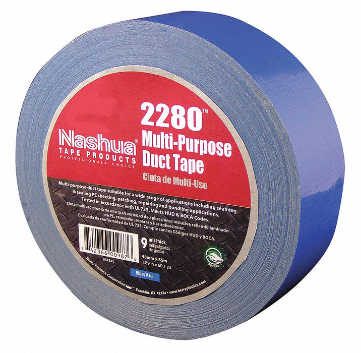 Duct Tape Blue 60 yd L 1-7/8 in W