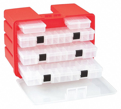 Sm Pts Cabinet Molded Red Adj