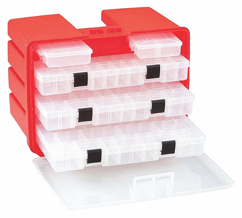 Sm Pts Cabinet Molded Red Adj