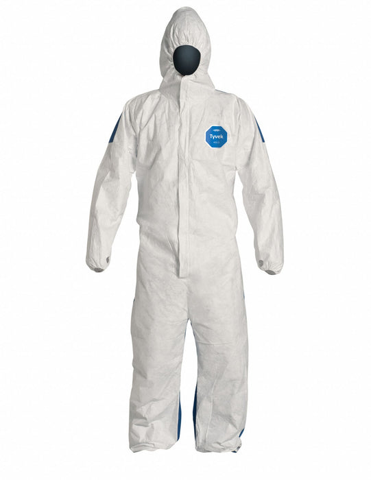 G7262 Coveralls 2XL Blue/Wht Tyvek 400 D PK25