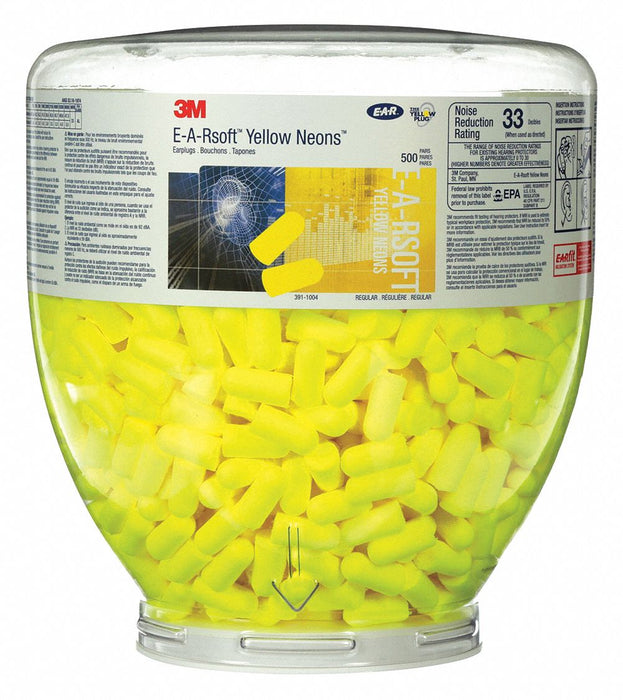 Ear Plug Dispensing System Yellow 33dB