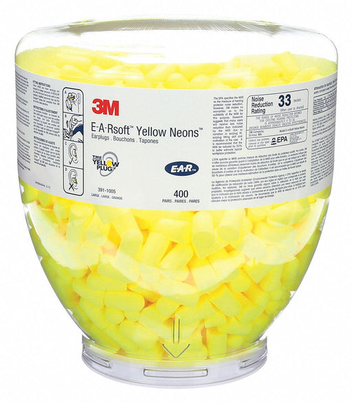 Ear Plug Dispensing System Yellow 33dB
