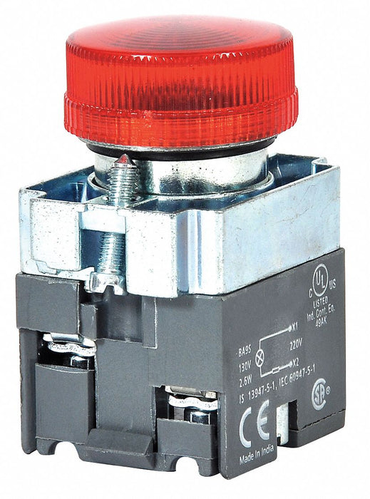 Pilot Light Red 22mm LED