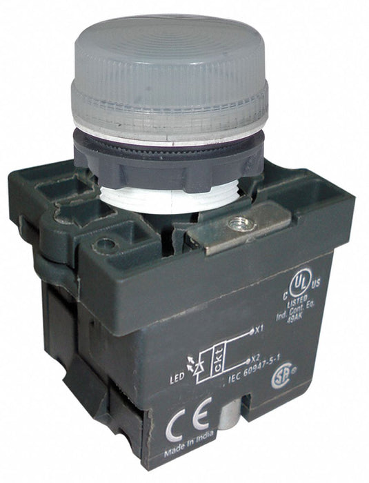 Pilot Light White 22mm LED