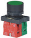 FlushPushButtnOp NonIllum Grn 1NO/1NC
