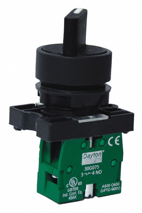 Selector Switch Non-Illum 2 Pos 22 mm