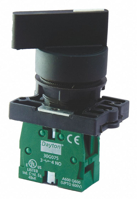 Selector Switch Non-Illum 2 Pos 22 mm