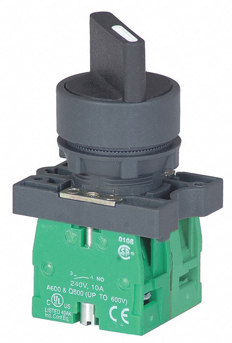 Selector Switch Non-Illum 3 Pos 22 mm