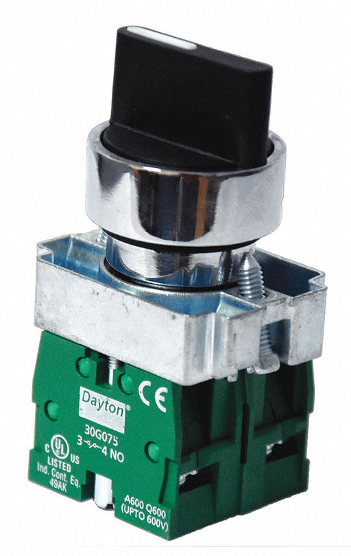 Selector Switch Non-Illum 3 Pos 22 mm