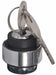 KeyedSelectorSwitch Black 3Pos 22mm