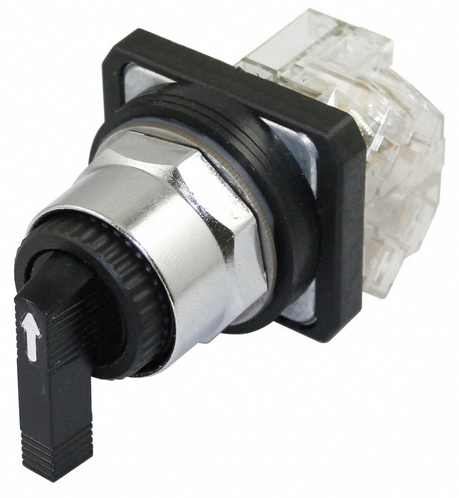 SelectorSwitch Non-Illum 3Pos 30mm Black