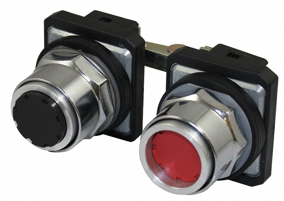 PendantPushButton Blk Rd NonIllum 30mm