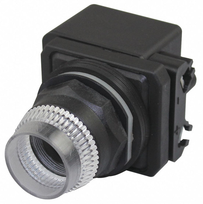 Extended Push Button Clear LED 30mm