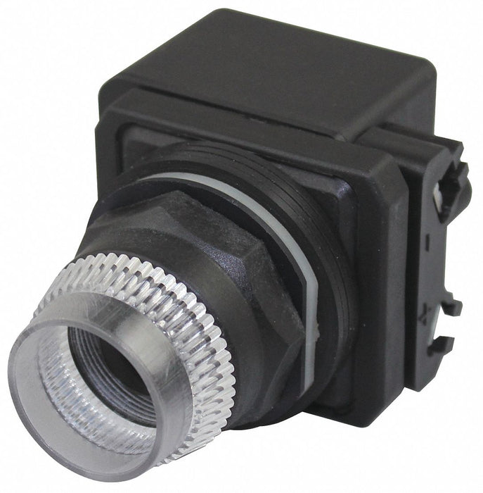 Push Button Clear LED 30mm