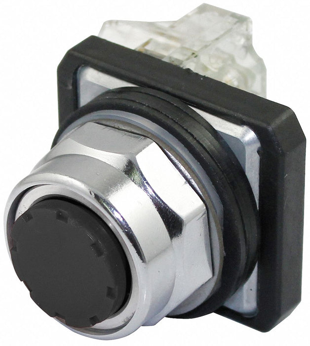 H7067 ExtendPushButtnOp NonIllum Blk 1NO/1NC