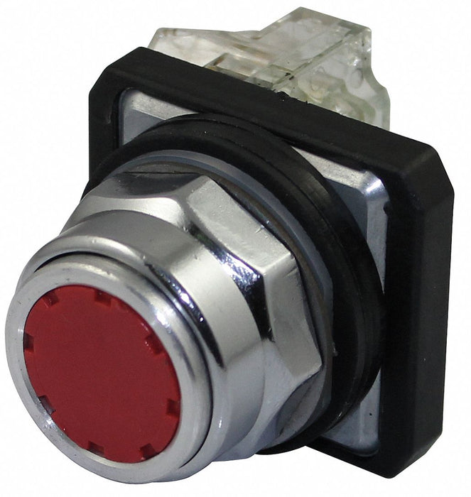 H7067 FlushPushButtnOp NonIllum Red 1NO/1NC