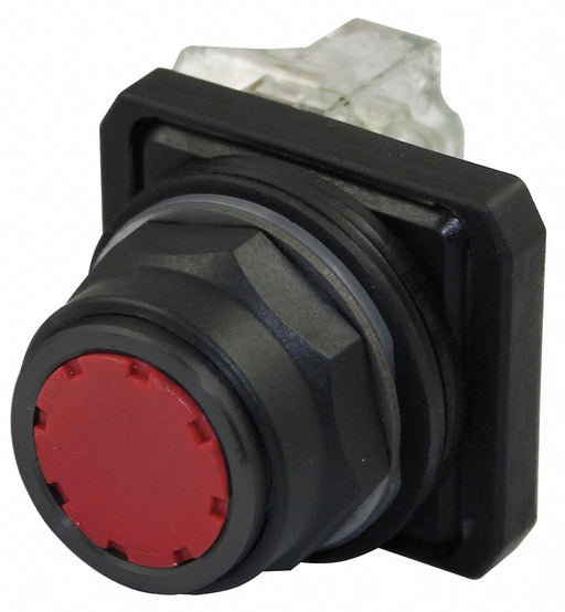 H7071 FlushPushButtnOp NonIllum Red 1NO/1NC