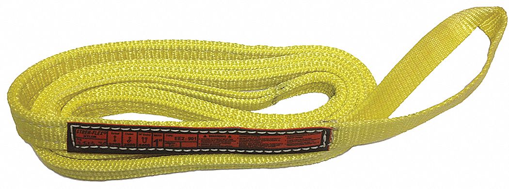 Web Sling Twisted Eye 19 ft L 1 600 lb