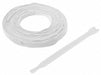 Hook-and-Loop Cable Tie 8 in White PK900