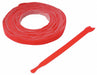 Hook-and-Loop Cable Tie 8 in Red PK900