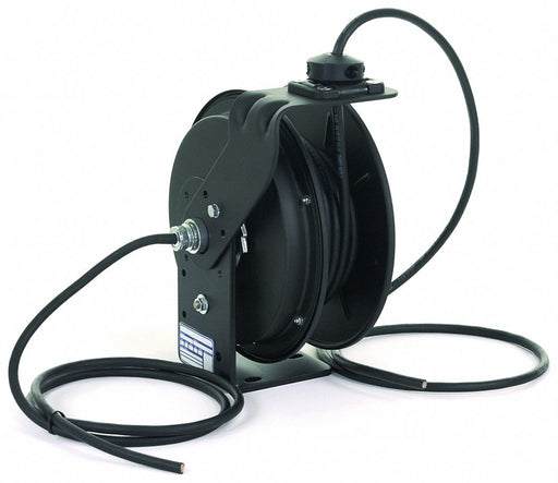 ExtensionCordReel Black 25ft 12AWG