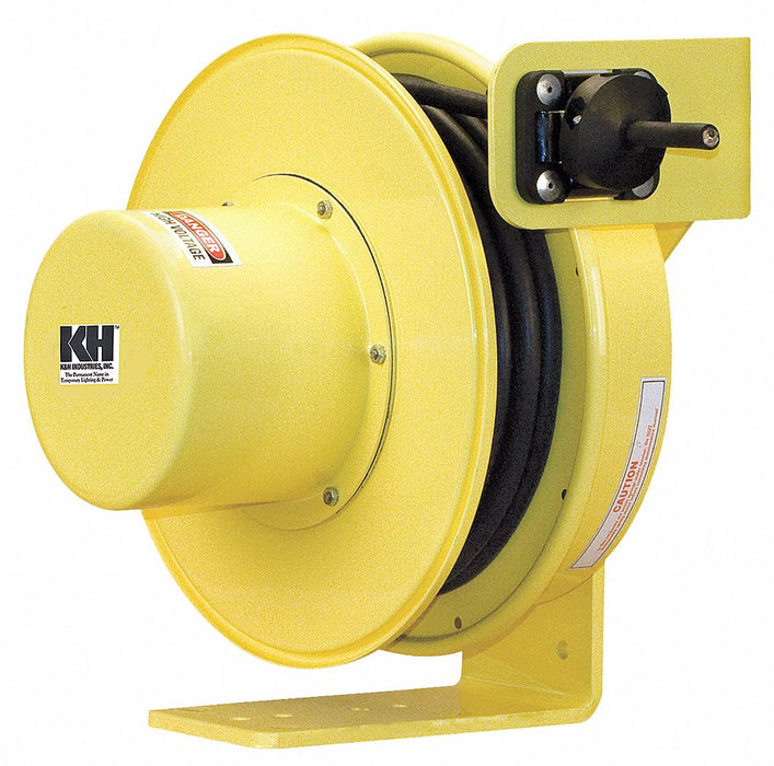 ExtensionCordReel Yellow 50ft 14AWG