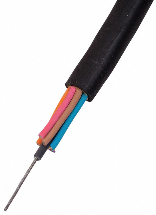 PendantCablew/StrainRelief Blk 25ft