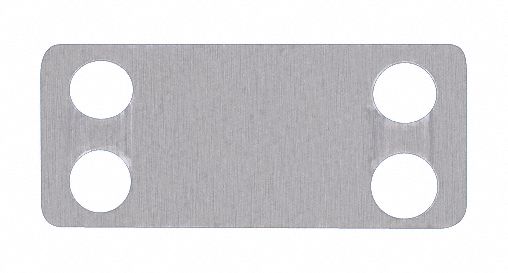 Embossing Tag 304 SS 1 3/4in H PK100