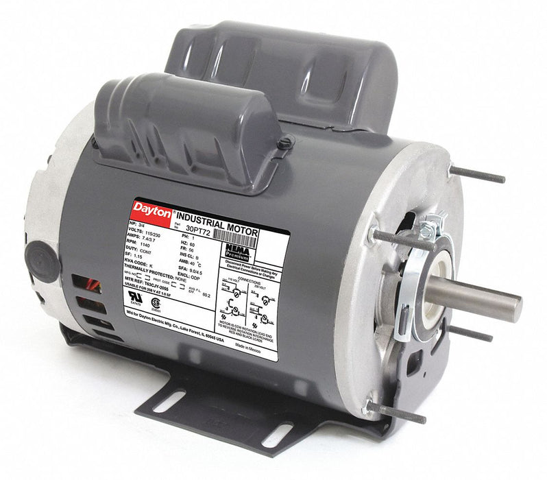 GP Motor 3/4 HP 1 140 RPM 115/230V AC 56