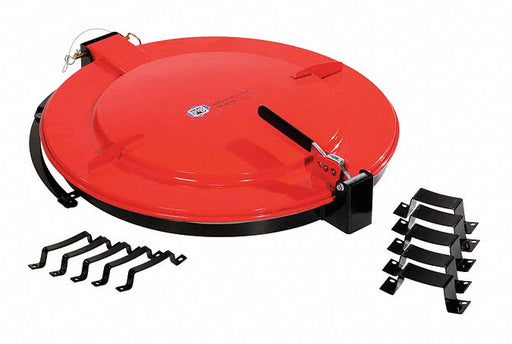 Drum Lid Red Steel