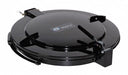 OutdoorLatchingDrumLid Black Steel 55gal