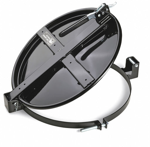 Drum Lid Black Steel 19.25 in L