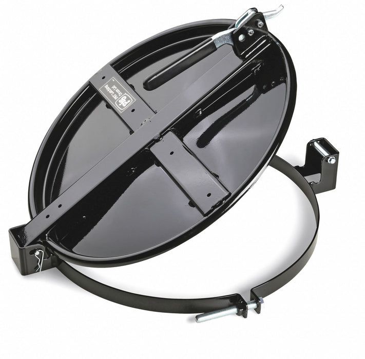 Drum Lid Black Steel 19.25 in L