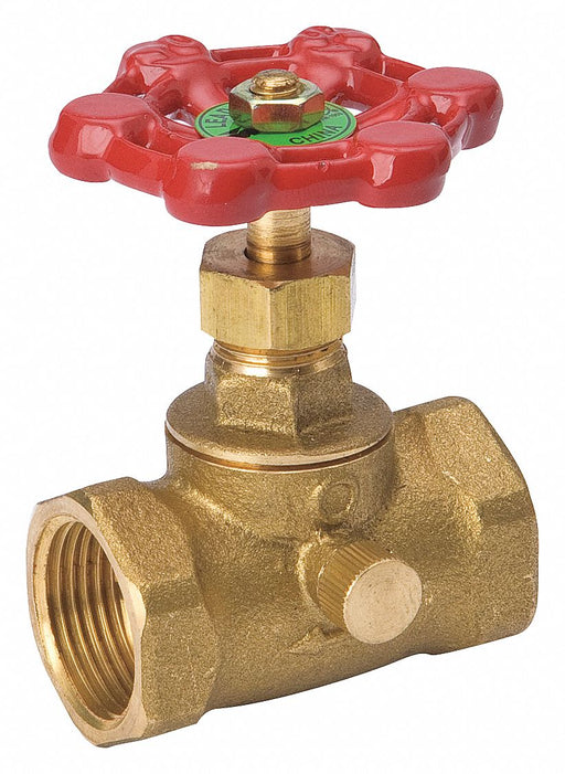 Stop and Waste Valve Brass IPS 1/2 in.