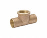 Tee Copper Cup 1  Cup 1  FNPT 1/2 