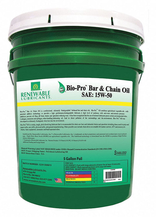Chainsaw Lube 5 gal Pail