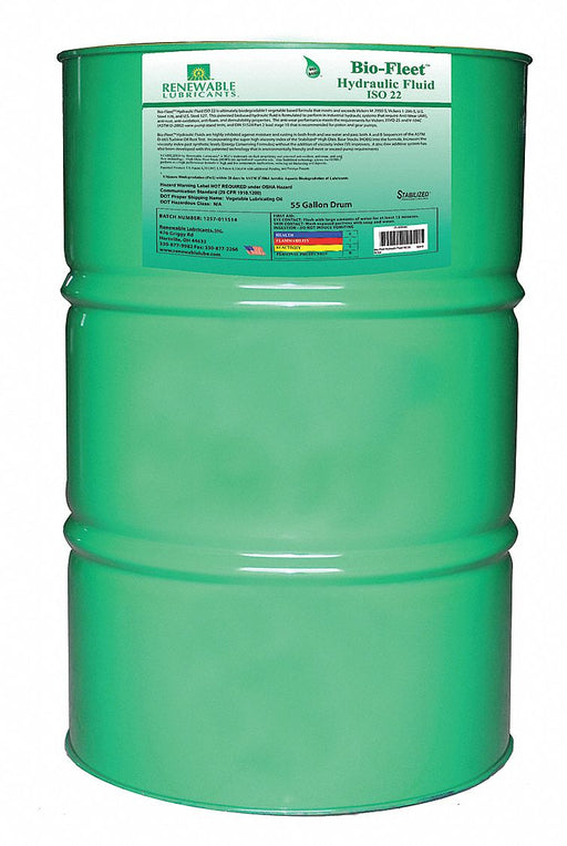 Hydraulic Oil Drum Yellow 55 gal
