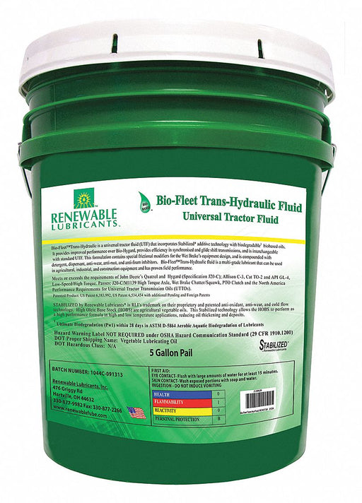 Hydraulic Oil Pail Yellow 5 gal.