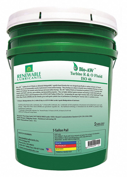 Hydraulic Oil Pail Yellow 5 gal